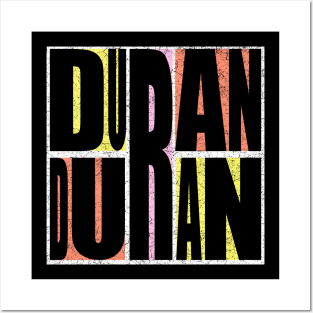 90s Duran Duran Distressed Posters and Art